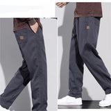 Men's Relaxed Fit Straight Leg Casual Trousers
