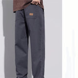Men's Relaxed Fit Straight Leg Casual Trousers