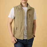 Men's Lightweight Zip Front Utility Vest