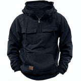 Men's Hooded Pullover Utility Hoodie