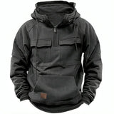 Men's Hooded Pullover Utility Hoodie