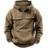 Men's Hooded Pullover Utility Hoodie