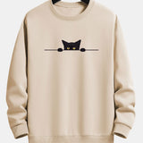 Men's Embroidered Crew Neck Sweatshirt
