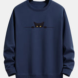 Men's Embroidered Crew Neck Sweatshirt
