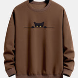 Men's Embroidered Crew Neck Sweatshirt