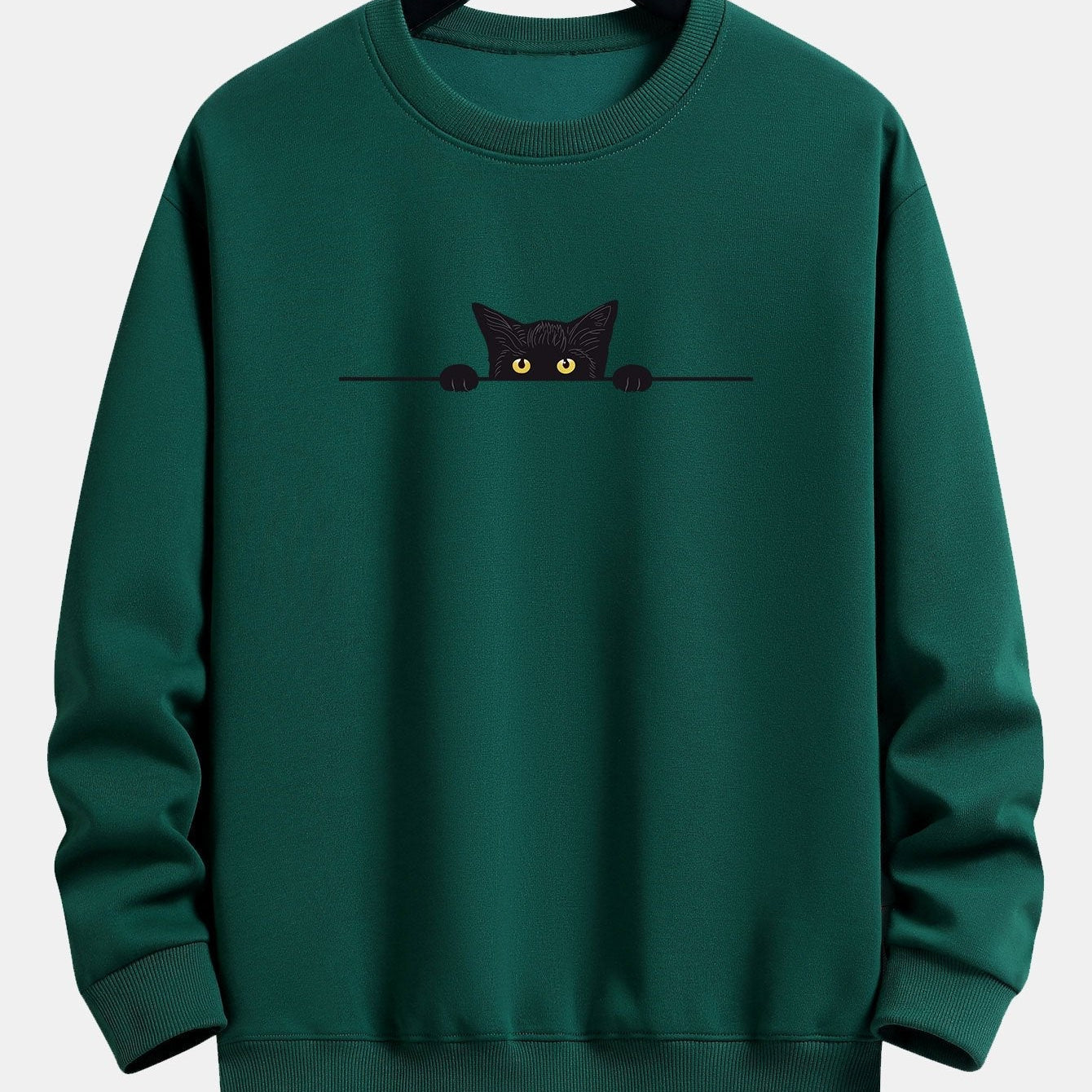 Men's Embroidered Crew Neck Sweatshirt