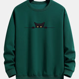 Men's Embroidered Crew Neck Sweatshirt