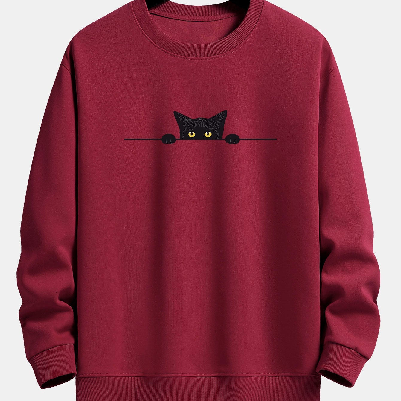 Men's Embroidered Crew Neck Sweatshirt