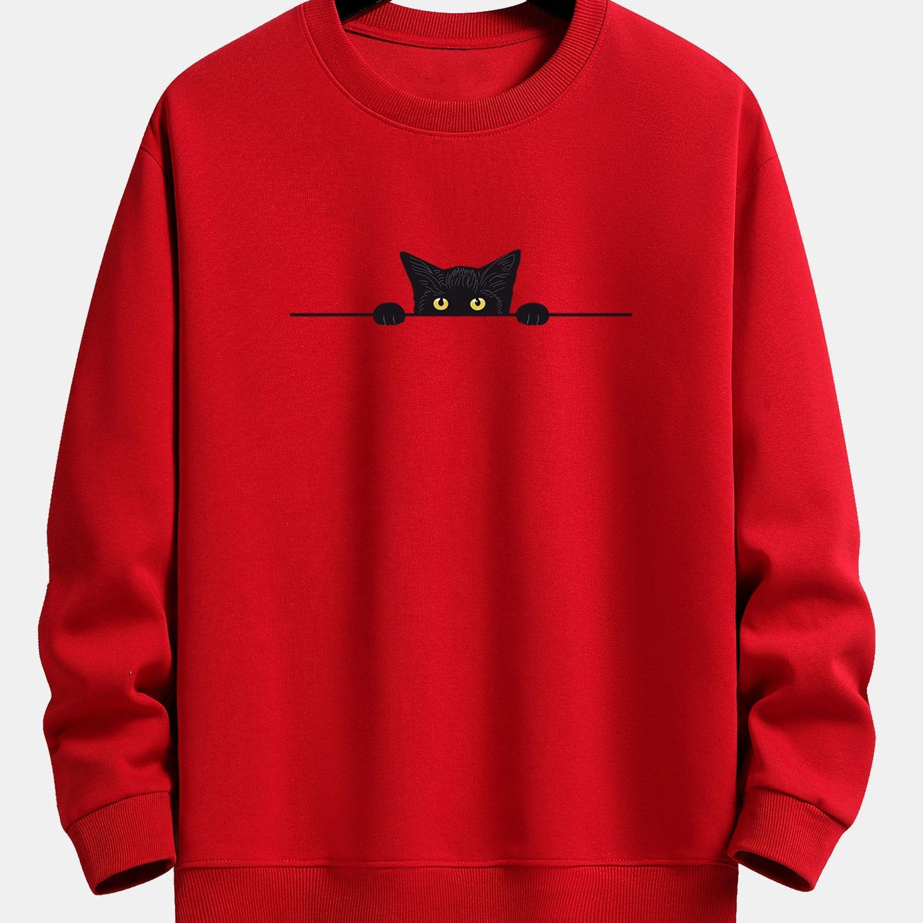 Men's Embroidered Crew Neck Sweatshirt