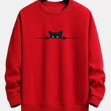 Men's Embroidered Crew Neck Sweatshirt