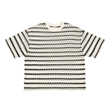 Men's Oversized Striped Crew Neck T-Shirt