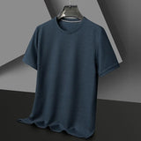 Men's Textured Crew Neck T-Shirt