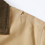 Men's Shirt-Collar Utility Jacket with Full Zip