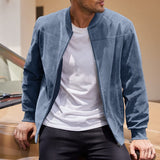 Men's Lightweight Stand-Collar Zip-Up Jacket