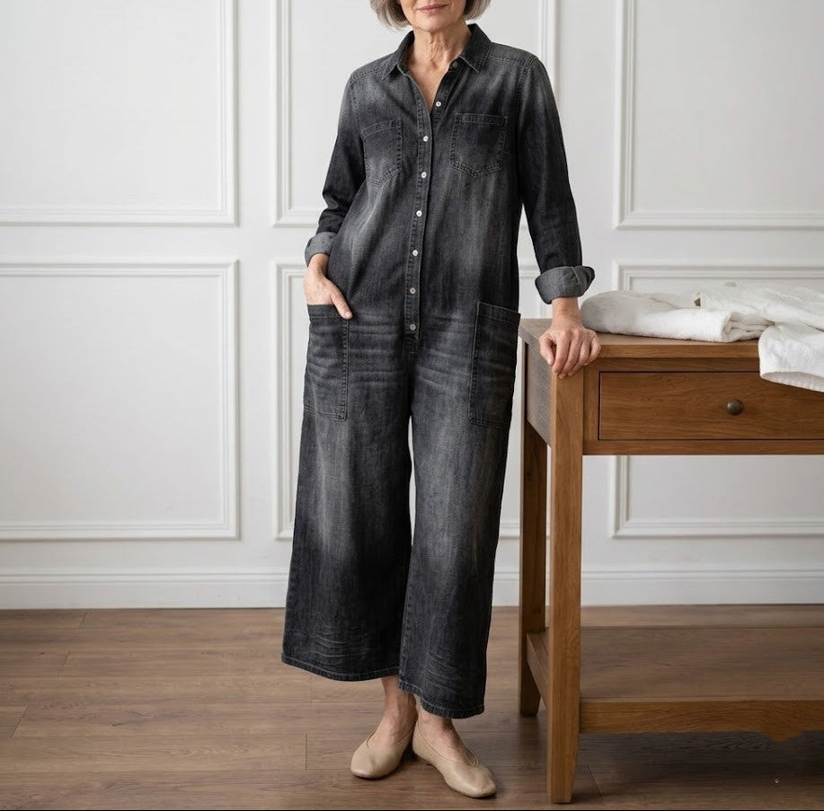 Women's Black Cotton Jeans