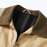 Men's Shirt-Collar Utility Jacket with Full Zip