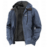Men's Hooded Zip Utility Jacket