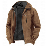 Men's Hooded Zip Utility Jacket
