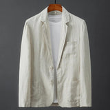 Men's Linen Tailored Blazer