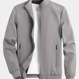 Men's Lightweight Stand Collar Zip Jacket