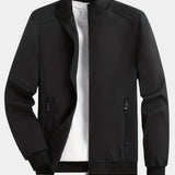 Men's Lightweight Stand Collar Zip Jacket