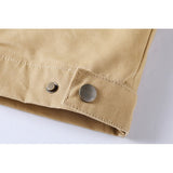 Men's Shirt-Collar Utility Jacket with Full Zip