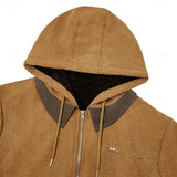 Men's Fleece-Lined Hooded Full-Zip Jacket