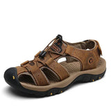 Men's Adjustable Outdoor Hiking Sandals, Rubber Sole