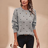 Women's Green Autumn Ribbed Jumper