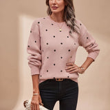 Women's Green Autumn Ribbed Jumper