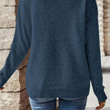 Women's Navy Autumn Relaxed Fit Jumper
