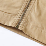 Men's Shirt-Collar Utility Jacket with Full Zip